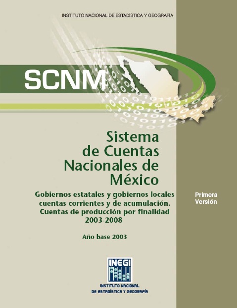 Portada de Sistema de cuentas nacionales de México